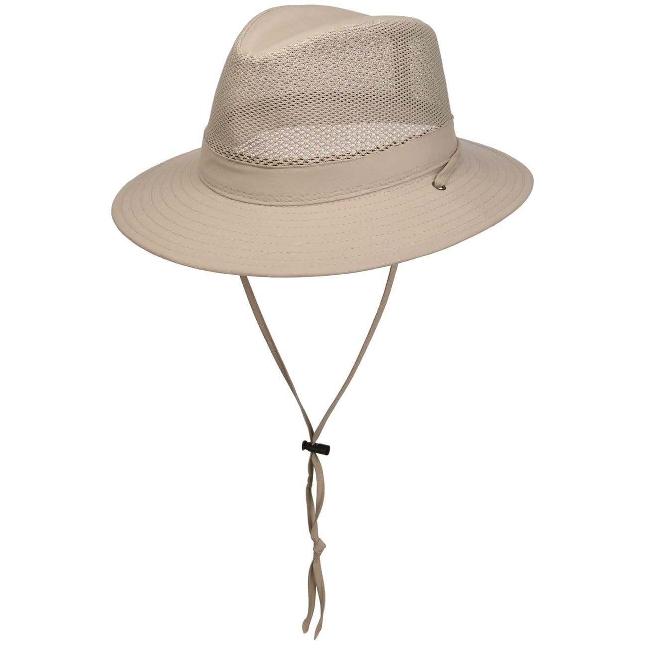 Lipodo Sombrero de safari de viajero ventilado unisex de color liso para primavera y verano