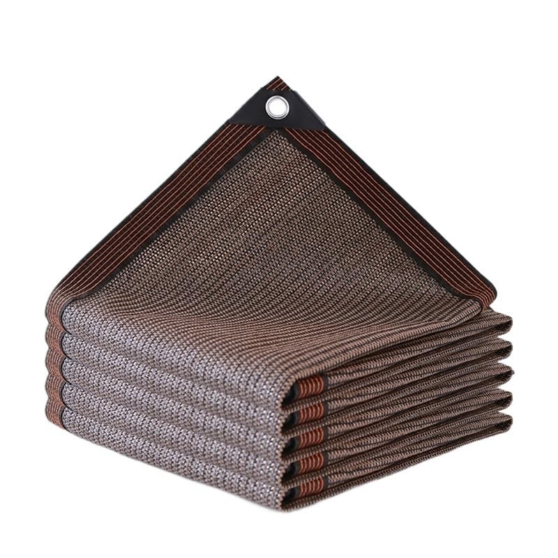 Voile d'ombrage extérieur marron 4x6m imperméable pour terrasse