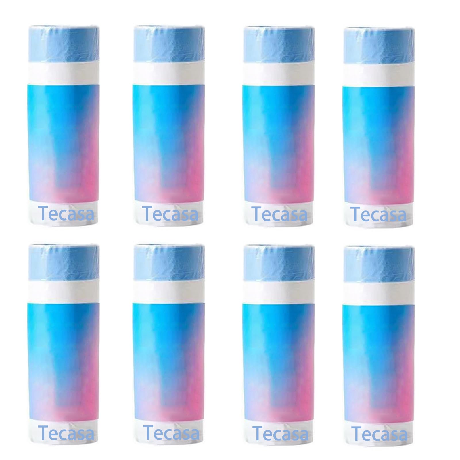 Lot de 8 rouleaux de 160 sacs poubelle avec poignée de transport litière chat pour PETKIT Pura MAX et Pura X, durables et résistants