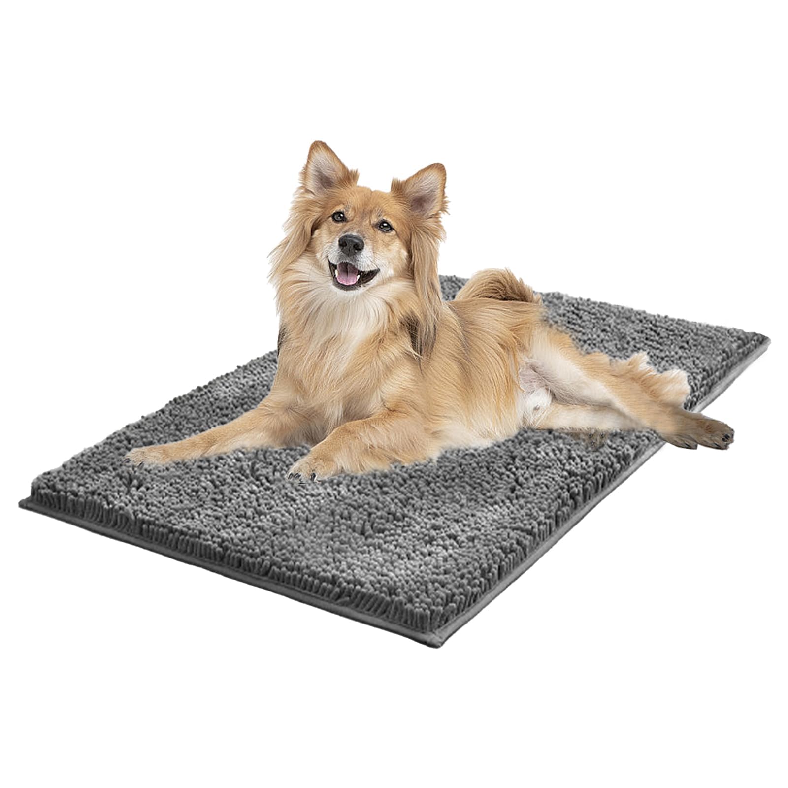 Clean mat, Premium cleany mat Hund 60 x 90 cm,Schmutzfangmatte Hunde,wasserdicht Teppich für Hund,Fußmatte Innen waschbar,für Eingang,Haustür & Flur,Dunkelgrau-80 x 120 cm