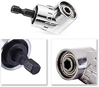 Vista 9 de Accesorio de taladro de ángulo recto, adaptador de broca de ángulo recto de 105 grados, 2 destornilladores en ángulo para espacio reducido