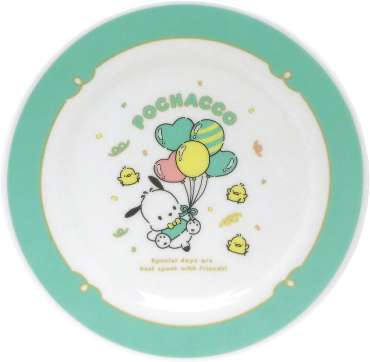 金正陶器(Kaneshotouki) Sanrio 310153 Pochacco 35th Anniversary Plate, Approx. 7.9 inches (20 cm), Made in Japan