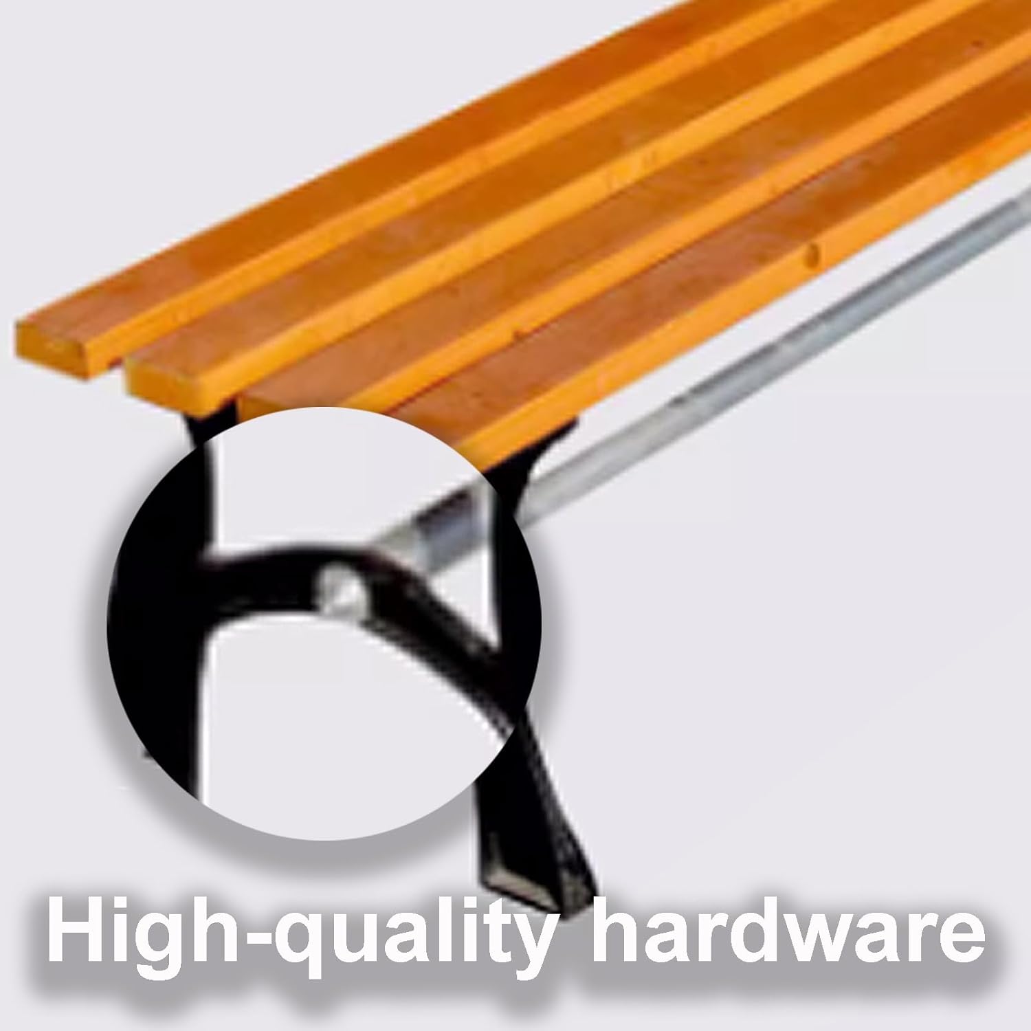 Park Benches, Garden Bench, Patio Bench, Outdoor Seating Furniture Lounge, Bench Outdoor Weatherproof, Porch Bench Seating Wood + Cast Iron for Sunroom, Entryway(120x40x40cm)