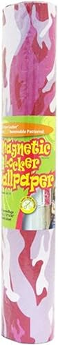 Papel tapiz magnético para decoración de casillero rosa camuflaje camuflaje 1 rollo (12 x 36 pulgadas)