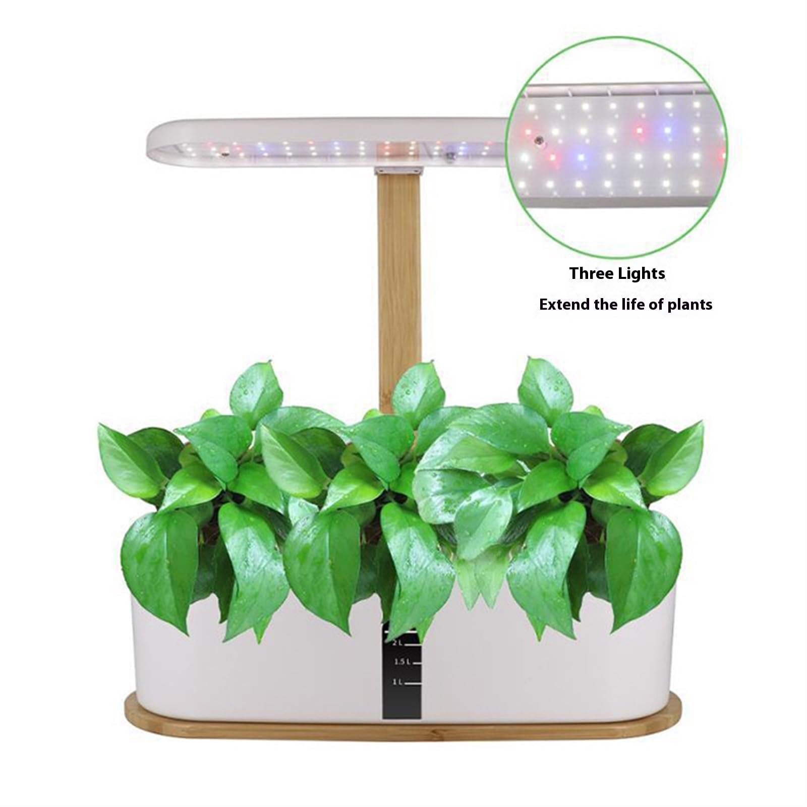 Lámpara de Cultivo, Sistema de Cultivo hidropónico for jardín de Interior, Kit de germinación de Plantas con 10 cápsulas y luz LED for Cultivo