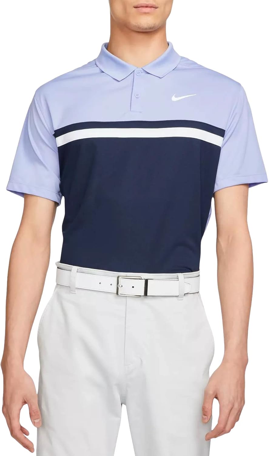 nike dry victory colorblock golf polo