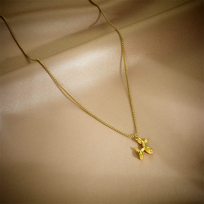 Image of Havilah Necklace for Women Stainless Steel Balloon Dog Pendant Necklace