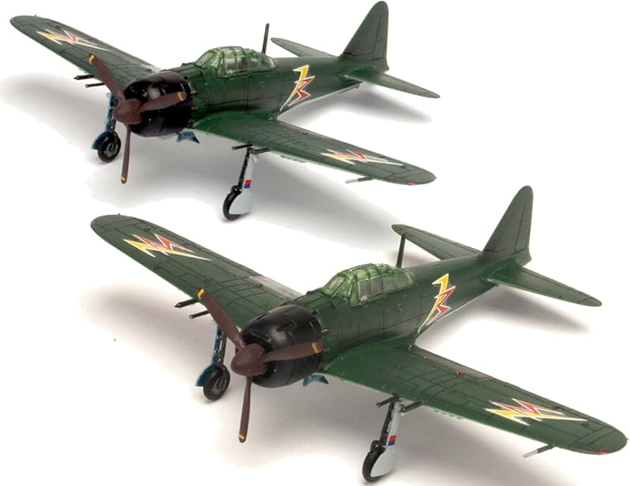希少　チェコ・製　航空機プラモデルキット5機　１／４８・７２　未組立品 チェコ製ロシア戦闘機プラモは贅沢胴体二本入り!!……でもコンパチ