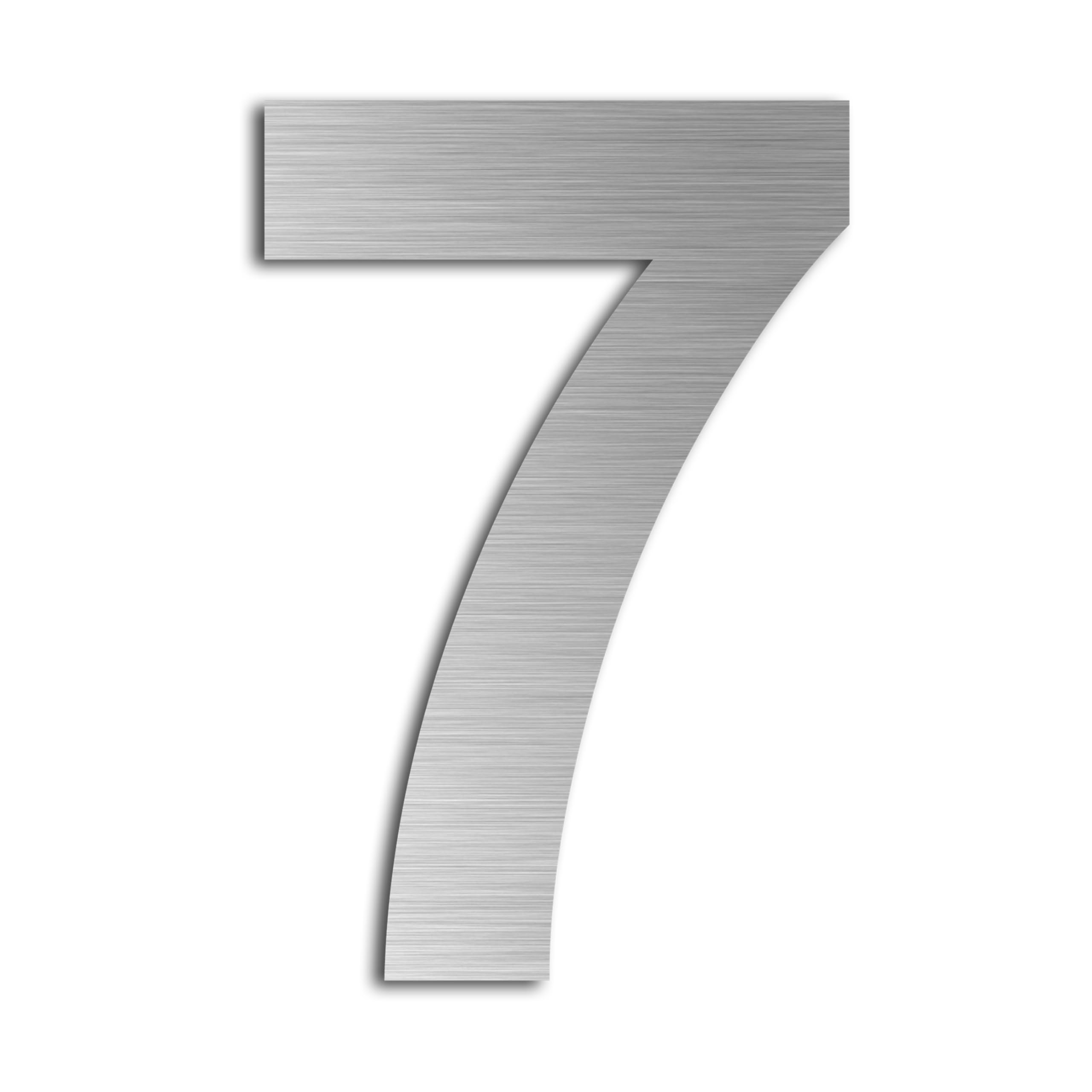 kemanli House Number 8in 304 Made of Stainless Steel Matte Drawing Weatherproof Outdoor Use Suitable for Door Streets Floating Appearance 205mm(Silver 8in7)