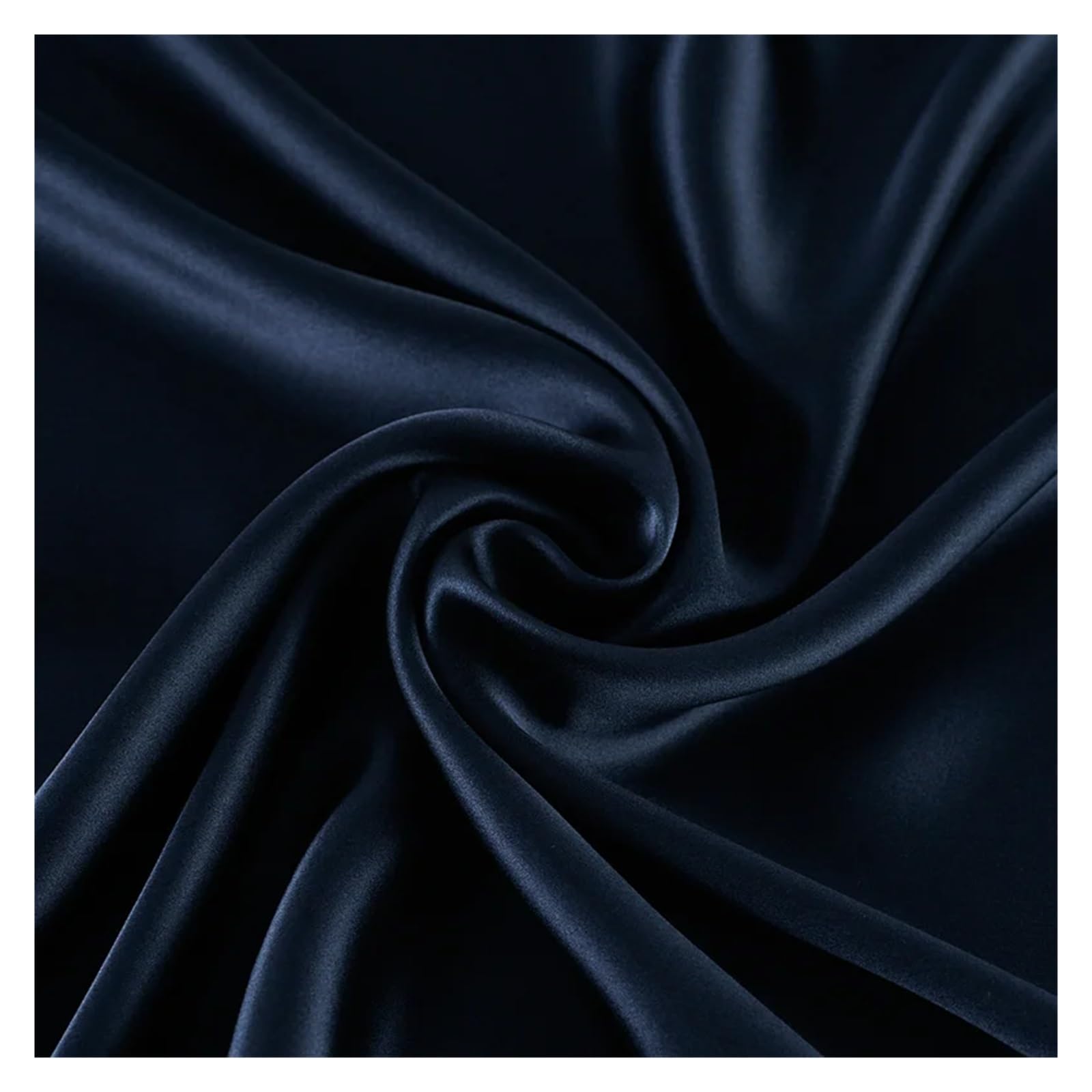 Tela de Satén Tela de seda 100% morera, 19 momme, teñida lisa, súper, ideal for bodas, vestidos, ropa cama, etc Para coser(Dark grey,1.5 meter)