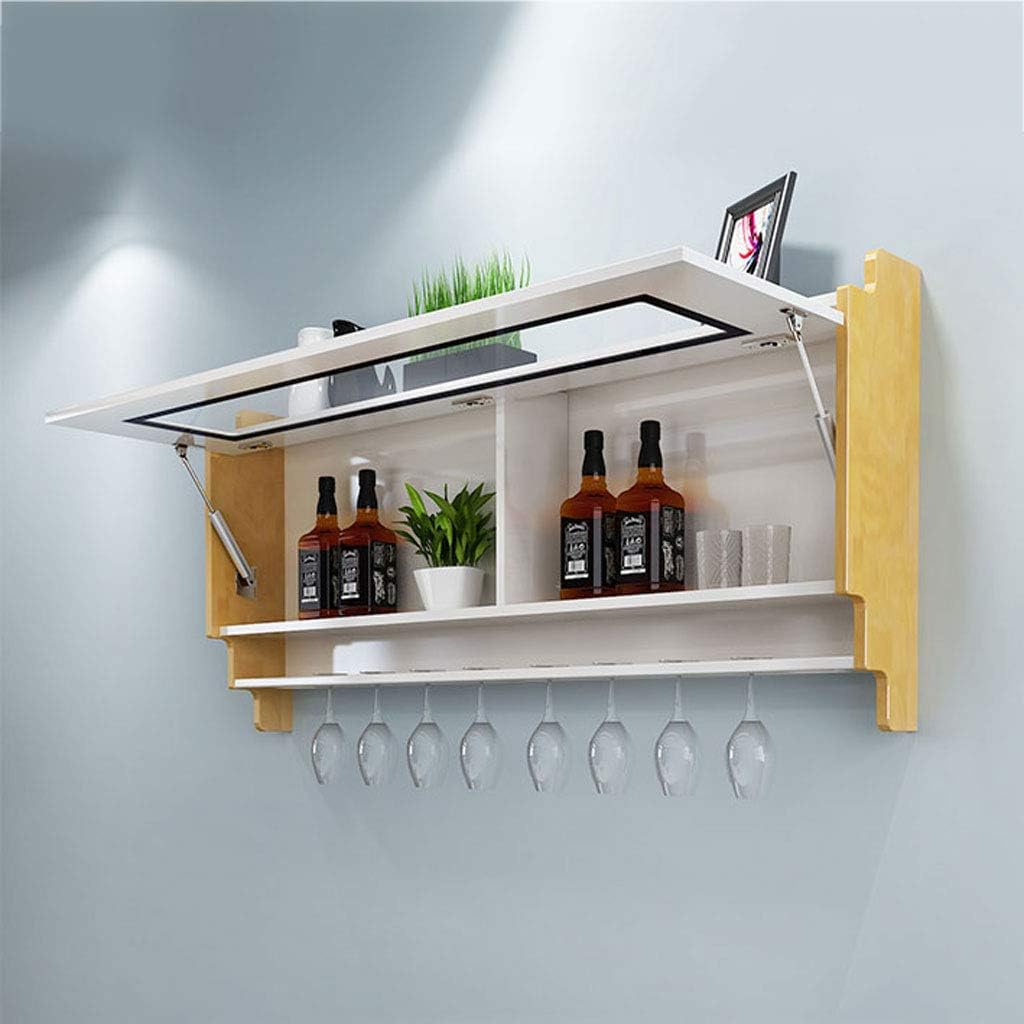 Creative Wine Glass Holder Shelf Wooden Rack Bottle Hanging