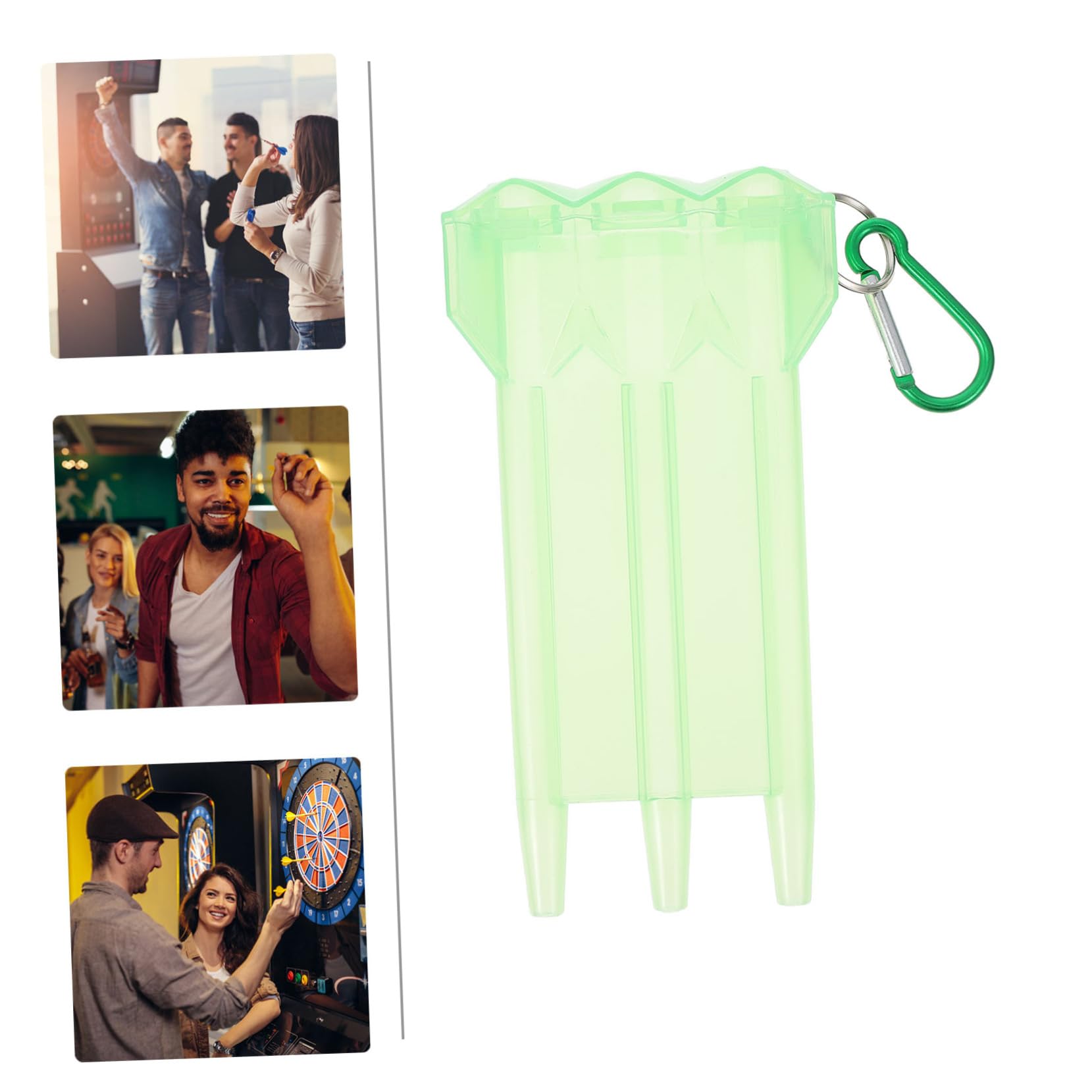 ifundom Portable Storage Box Lightweight Case with Carabiner for Outdoor Use Wear Resistant Secure Design with Humanized Features for Dartboard Accessories and Travel