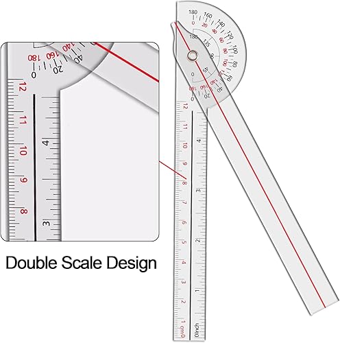Vista 10 de Goniómetro 12 pulgadas, 360 grados (plástico)