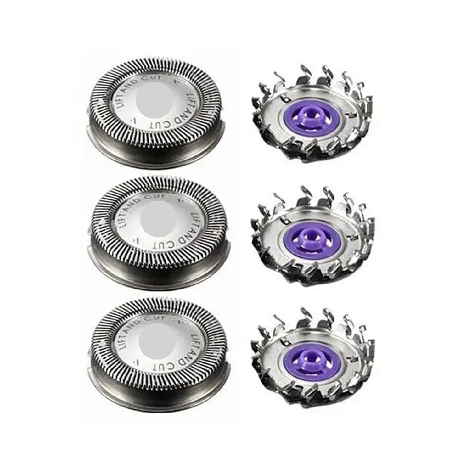 6Pcs Shaver Head Replacement Shaver Blade，Compatible for Philips，HQ3 HQ32 HQ36 HQ40 HQ300 Razor Blade for Men Razor head(2set)