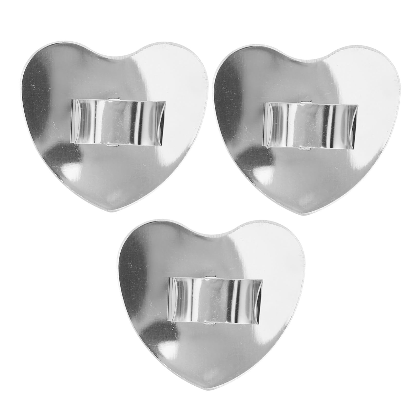 Beatifufu Valentine's Day Love Mirror 3pcs Mini Makeup Mirror Palette Handheld for On-The-go