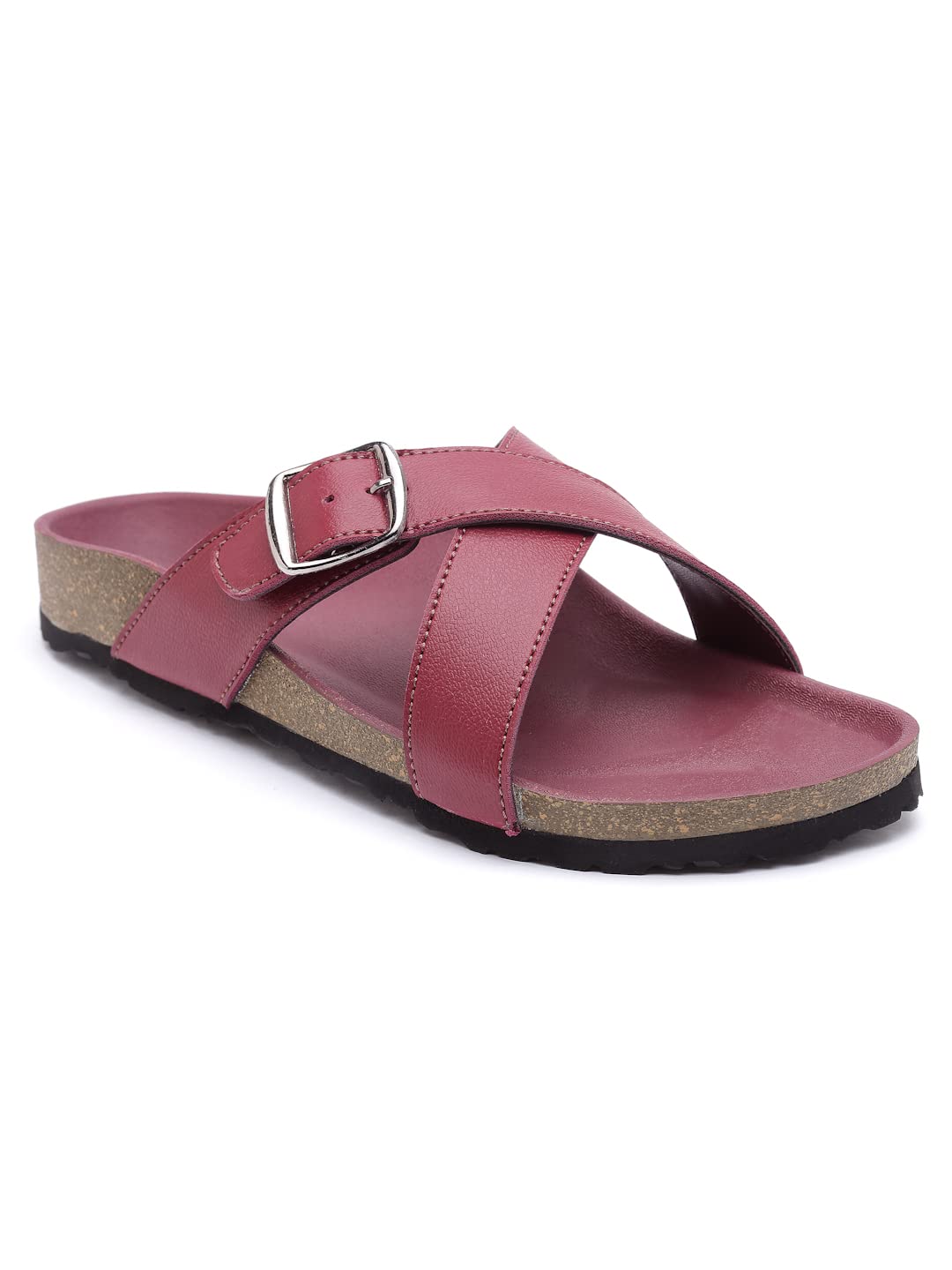 REFOAM OWRFMO-03(W) Womens Outdoor | Trendy | Stylish Maroon Synthetic Leather Casual Sandal (B0BWTSF69R) Amazon Price History, Amazon Price Tracker