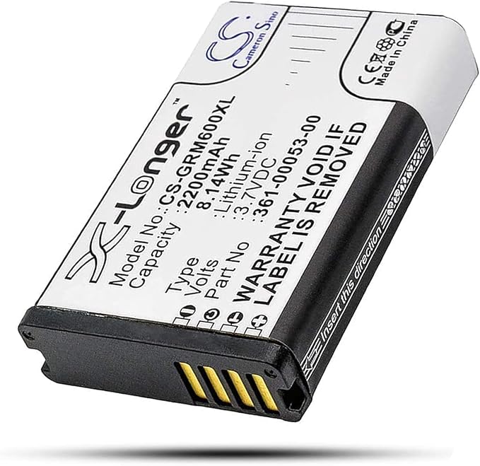 3.7V 2200mAh Liion Replacement Battery for Garmin 0101159900 010