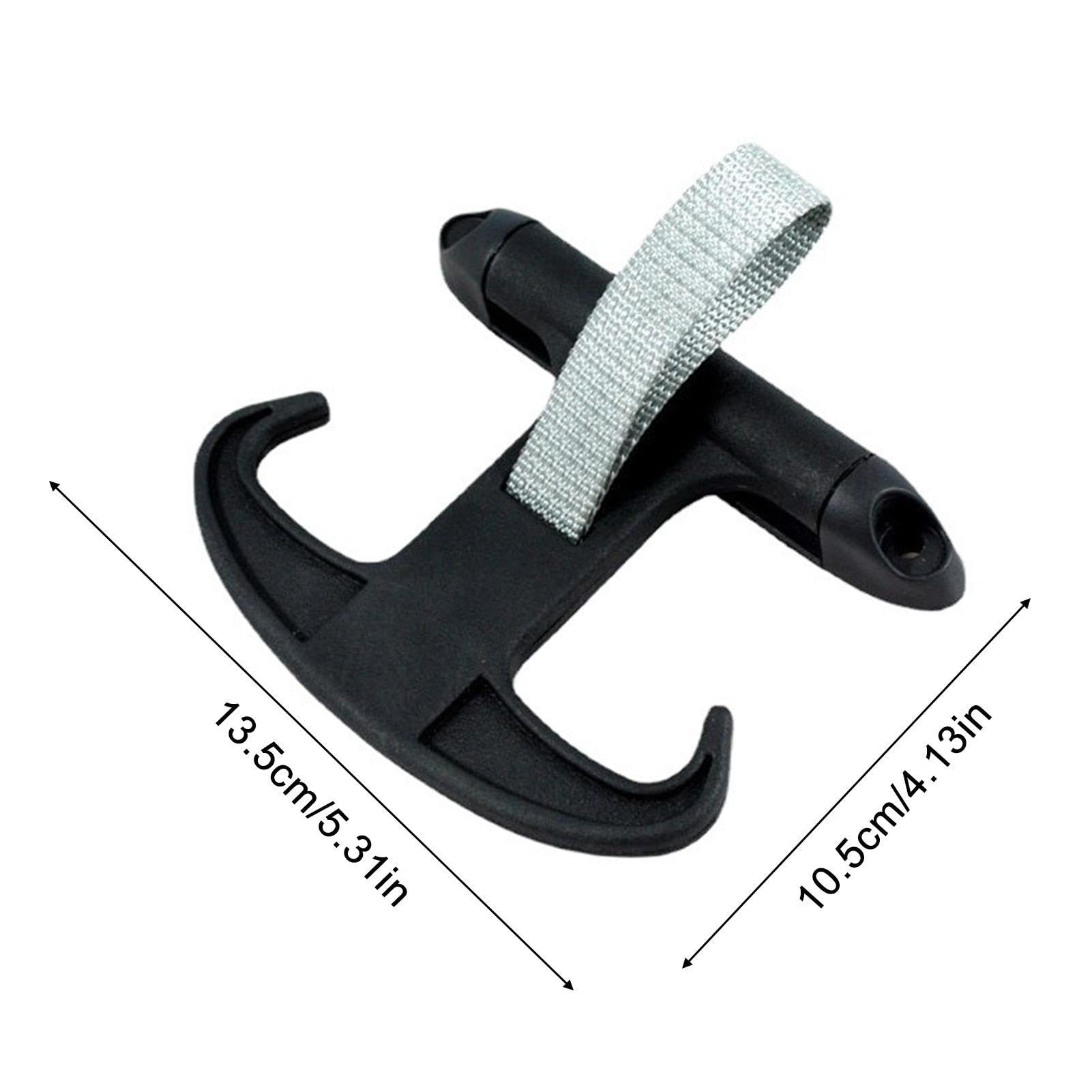 Ganchos Para Maletero De Coche – Par De Ganchos Plegables En Forma De U Con Hebillas Metálicas