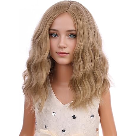 Strawberry Blonde Wig for Kids: Child's Dreamy Blonde Brown Cosplay Treasure