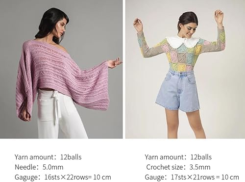 Miniatura 4 de Yarn Ave Amano Sami Yarn 1812 - Hilo de algodón 100% pima para primavera y verano