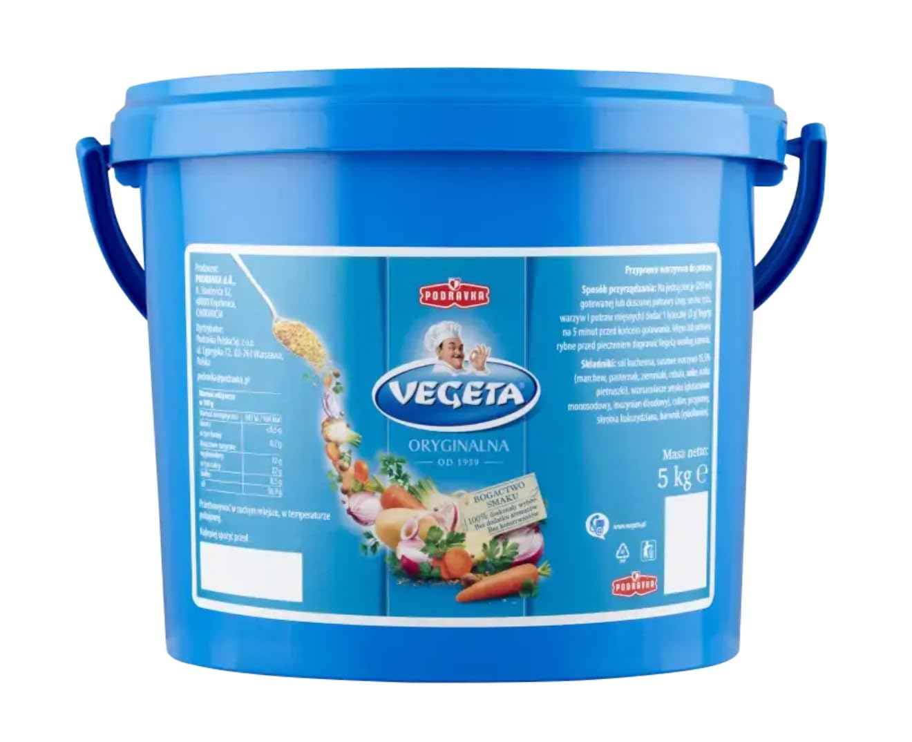 Vegeta Würzmischung Eimer 5kg - Gewürzmischung mit Gemüse - Universal Gewürz