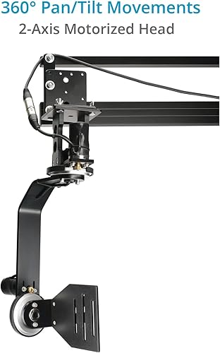Miniatura 2 de PROAIM Cabezal de inclinación panorámica motorizado junior de 2 ejes con control de palanca de mando de 12 V para cámara DSLR Jib Crane. Movimientos