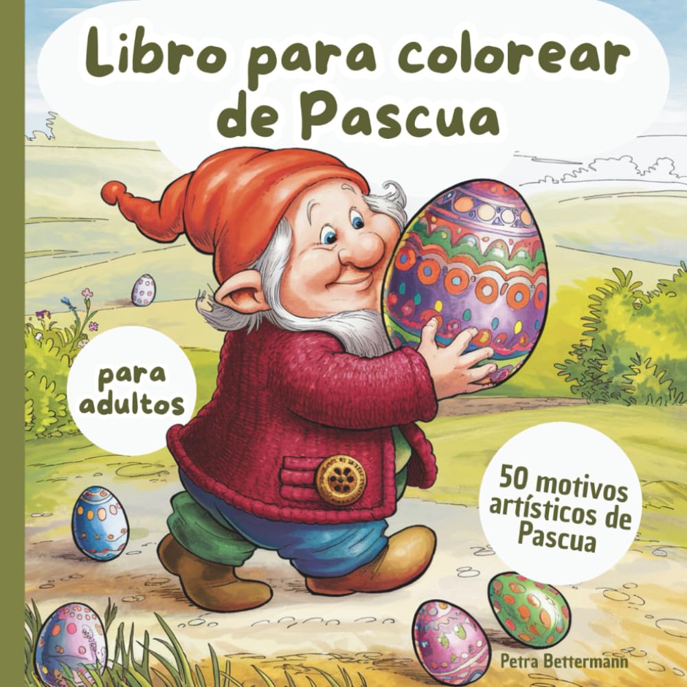 Libro para colorear de Pascua para adultos: 50 motivos artísticos de Pascua