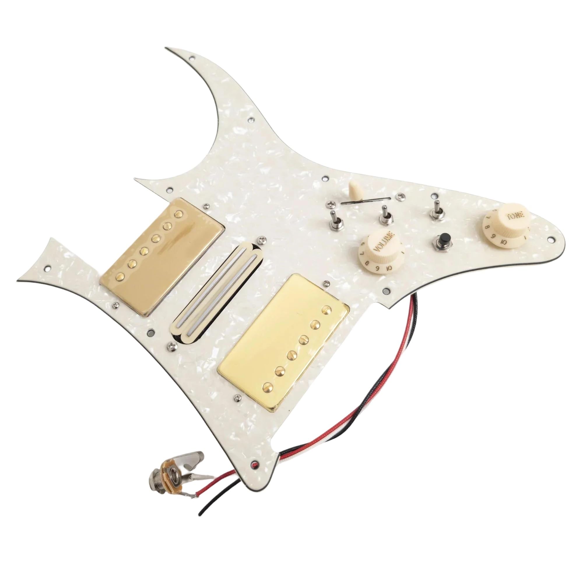 Przetwornik Pickguard Wstępnie Przewodowy Zestaw Przetworników Pickguard Do Gitar Elektrycznych Alnico 5 Humbuckers