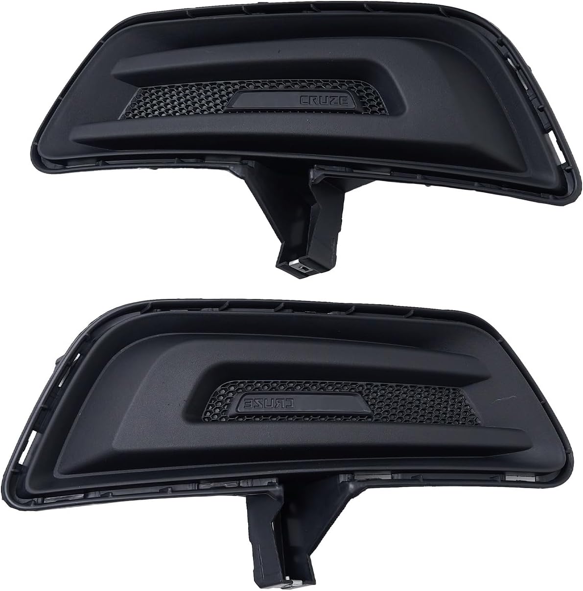 MP&PV Auto Parts Front Bumper Fog Light Cover Set Left and Right, Fog Lamp Bezel Black Cover Trim Compatible with Chevrolet Chevy Cruze 2015