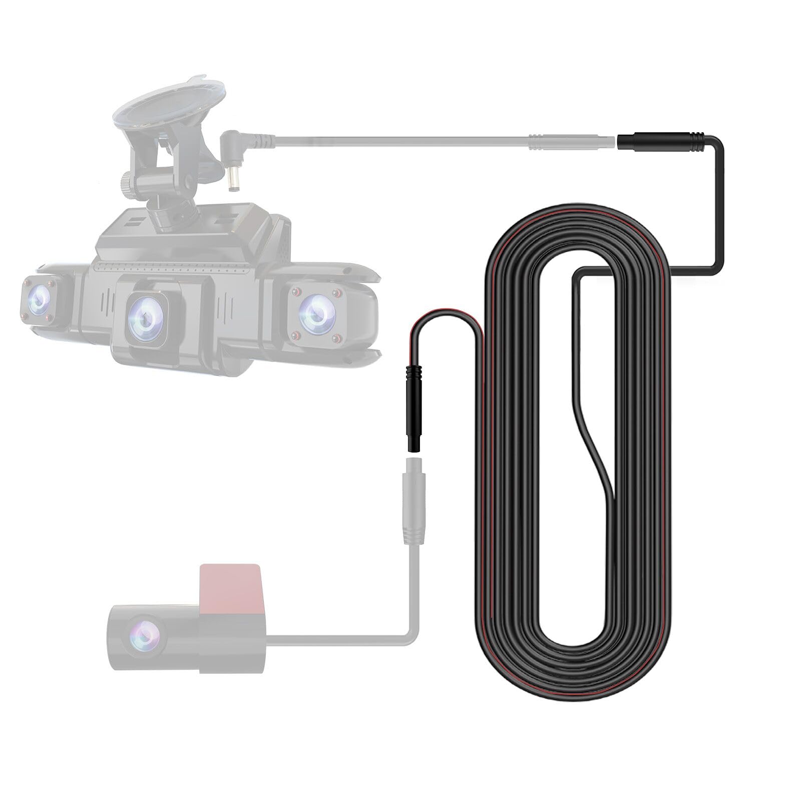 18-Foot Extension Cable for The Rear Camera of The D435 Dash Cam