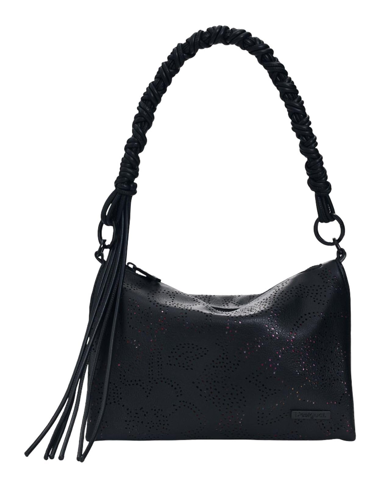 Medium floral bag - BLACK - U
