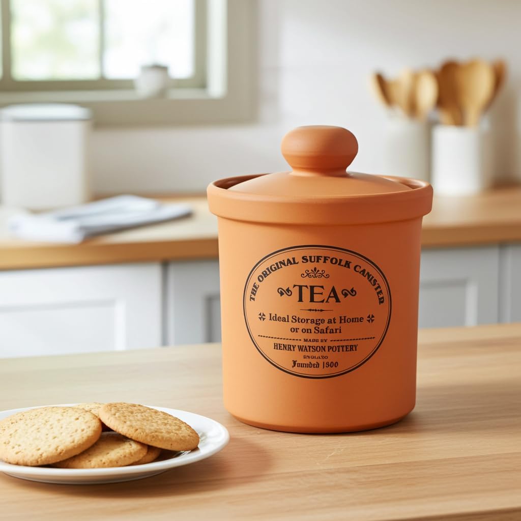 Henry Watson Airtight Tea Canister, Made in England, The Original Suffolk Collection