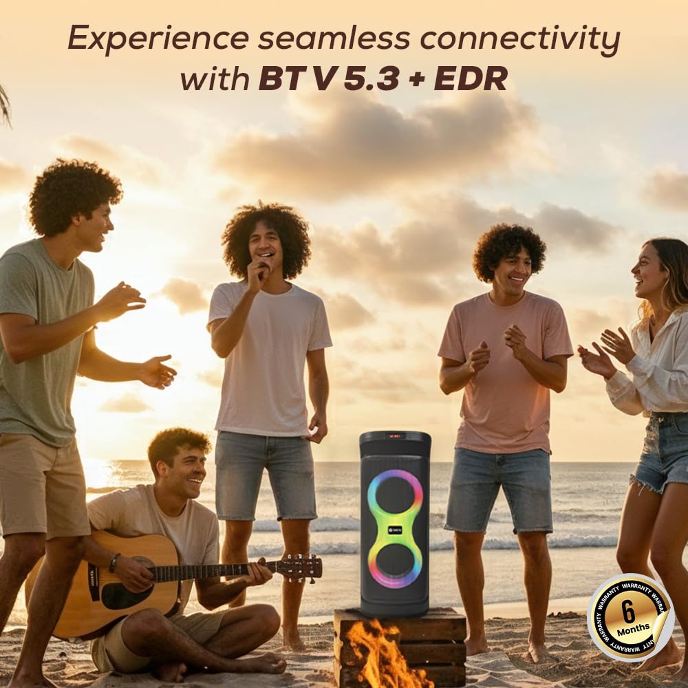 Toreto Party Speaker: Bluetooth & Karaoke! -5