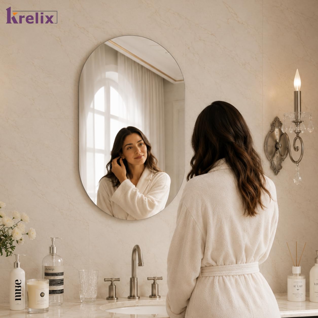 Capsule Wall Mirror - Modern Design FREE SHIPPING -3