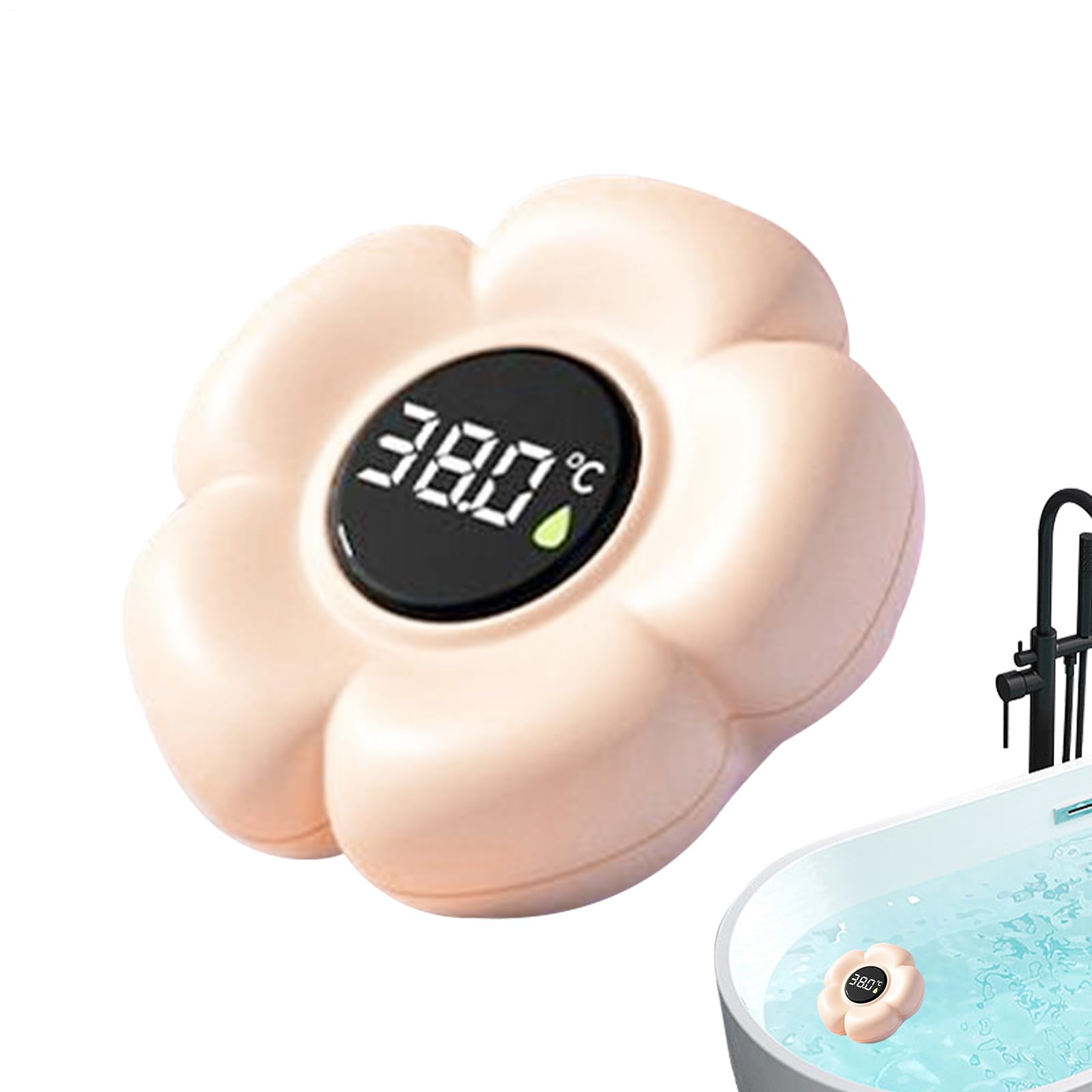 Termómetro Para Bañera,Juguete Flotante Digital | Termómetro Digital para Bañera Impermeable con Forma de Flor y Pantalla LED | Para Uso De Niños En El Hogar, Baño, Ducha Y Piscina — view 6