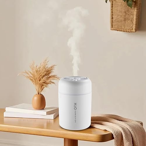 Miniatura 4 de Portable Mini Humidifier, 300ml USB Cool Mist Small Humidifier with Colorful Dreamy Lights Perfect for Bedroom, Office, Plants, travel & Car Auto