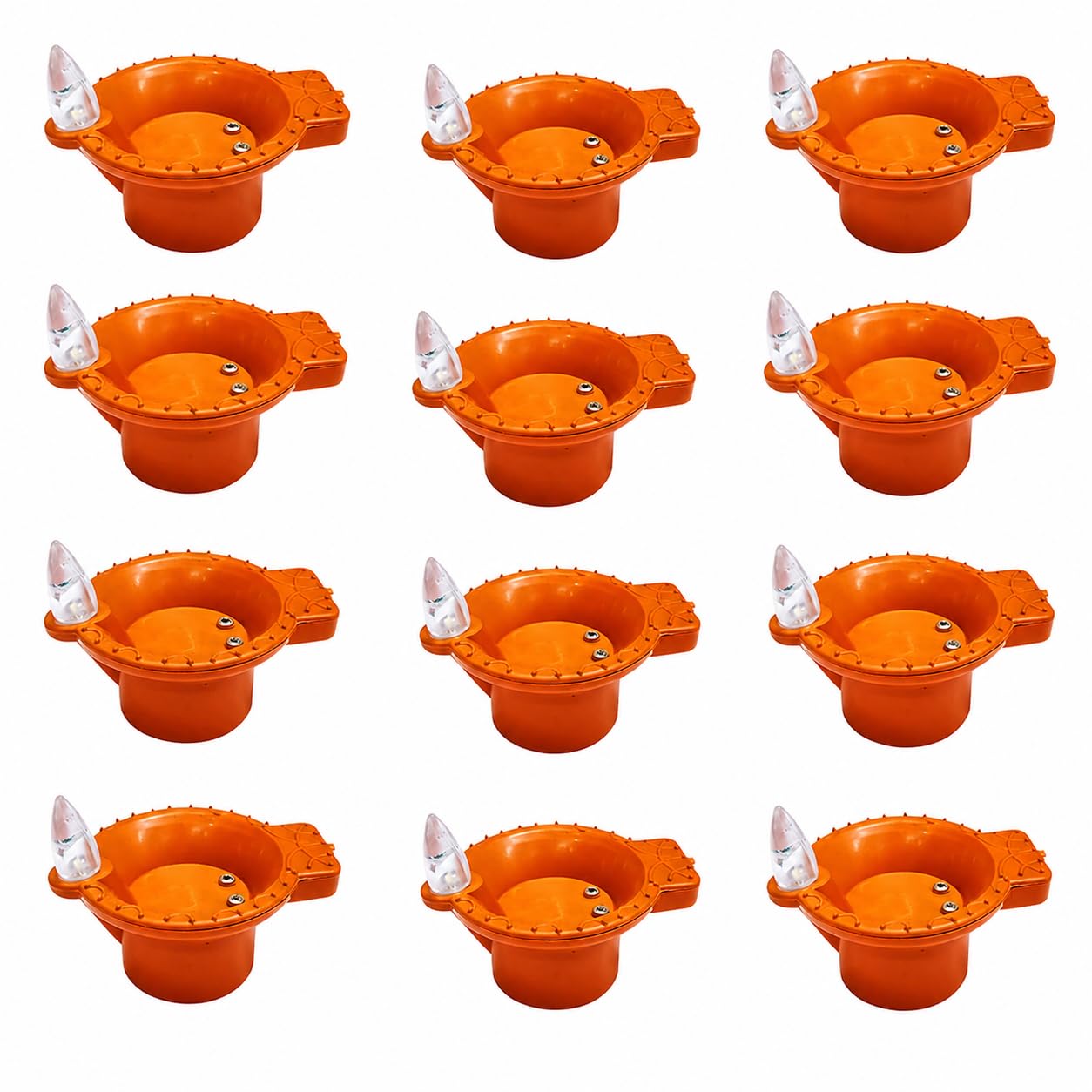 LED Floating Water Sensor Diyas – Waterproof Decorative Lights for Diwali, Home, Office, Pooja, Rangoli, Wedding & Party Decor | Reusable Floating Lamps for Festive Decoration (Pack of 12)-image-18