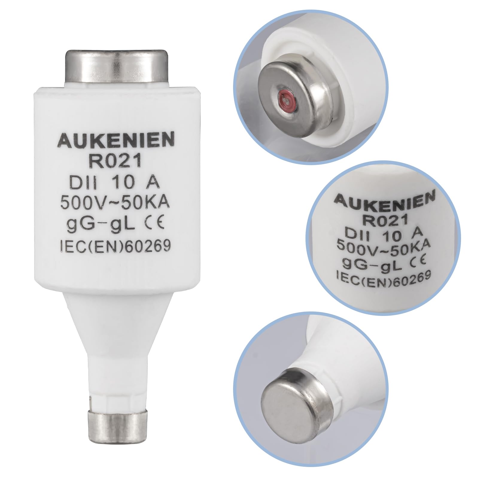 10 Pack 10A 500V Schmelzeinsätze, Schmelzsicherung, DLL 10 Pack 10A 500V Schmelzeinsätze, Schmelzsicherung, DLL