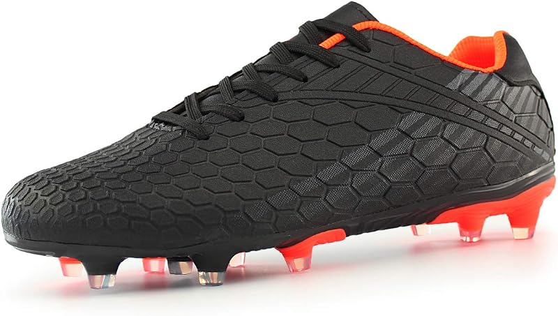 Hawkwell Zapatos de fútbol para terreno firme al aire libre para jóvenes y niños grandes para hombre