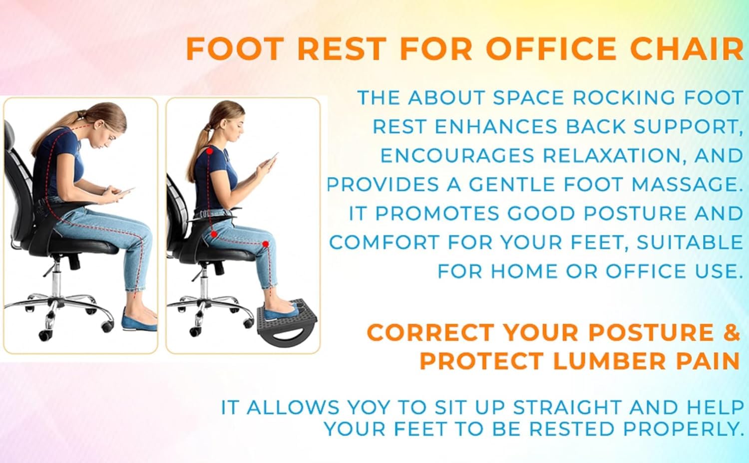 Heavy acupressure points and adjustable Foot Rest for Office Chair with Massage Rollers - Argonomic - Under Desk Footrest Stool - Foot Restar, Office and Work Home Setup for Home Heavy acupressure points and adjustable Foot Rest for Office Chair with Massage Rollers - Argonomic - Under Desk Footrest Stool - Foot Restar, Office and Work Home Setup for Home