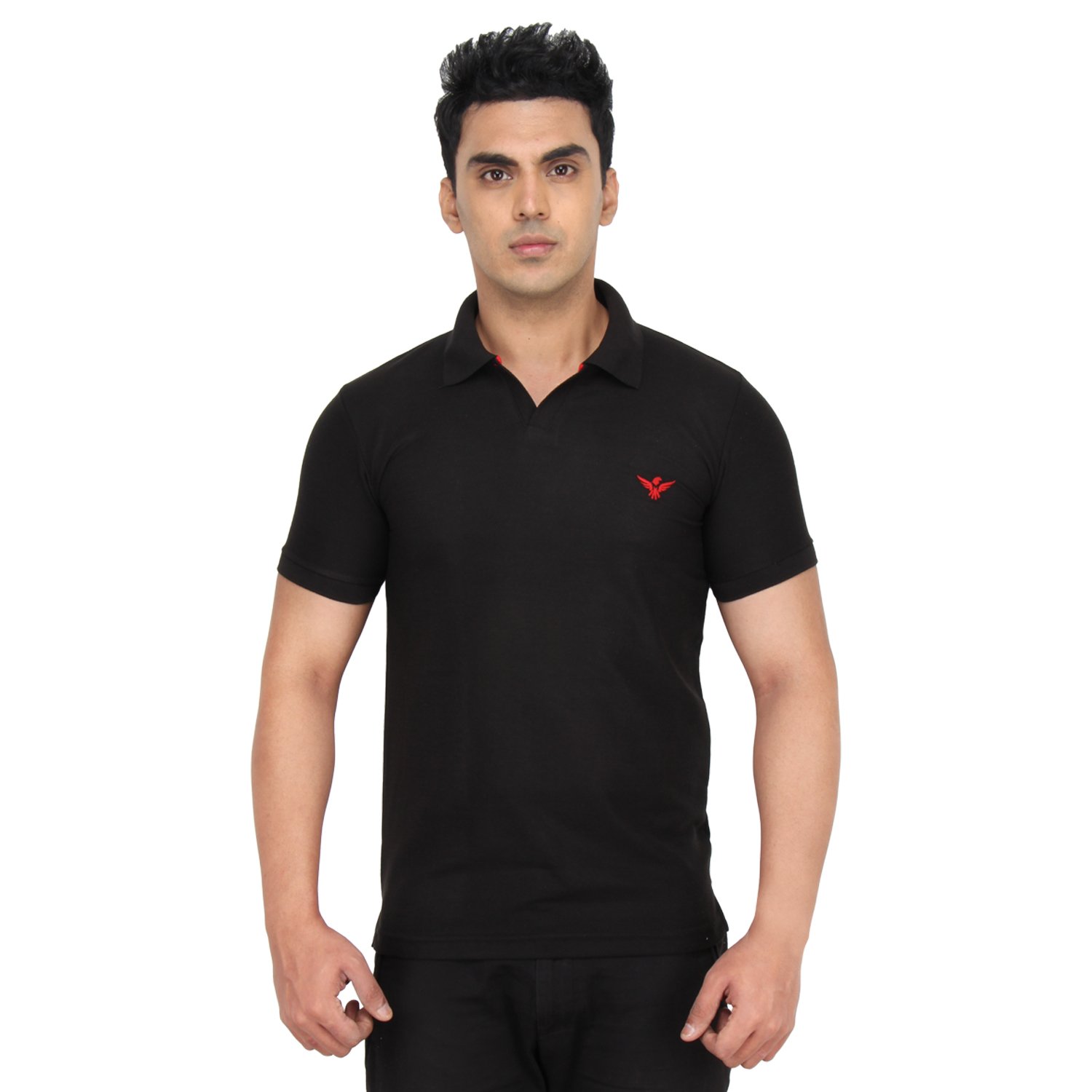 Groogle EyeGe Matti-Black Polo T-Shirt