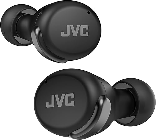 JVC Audífonos inalámbricos compactos con cancelación activa de ruido, modo de baja latencia para juegos y películas, Bluetooth 5.2, batería de larga