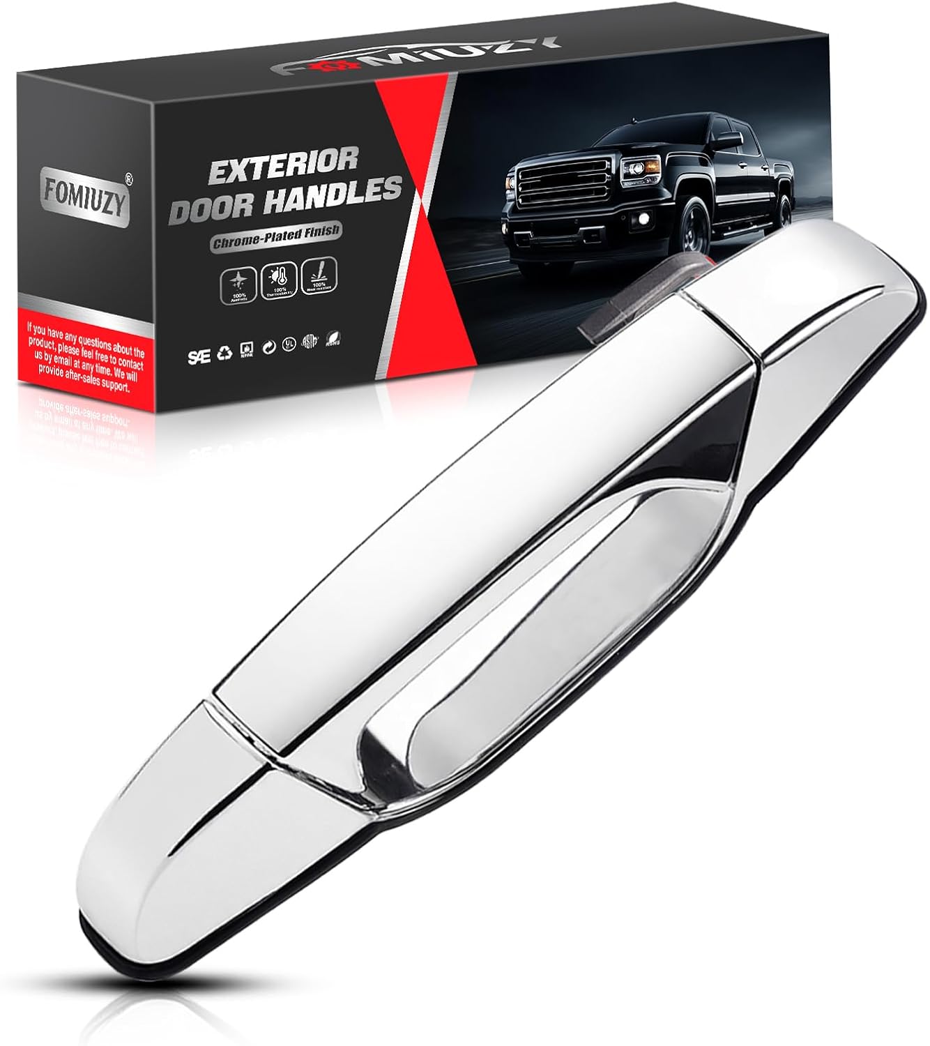WEILEITE Door Handles Chrome Fit for 07-13 Chevy Silverado GMC Sierra 1500 Cadillac Escalade Yukon XL Denali Chevrolet 2500 3500 HD Tahoe Avalanche Suburban 2007 2008 2009 2010 2011 2012 2013 2014