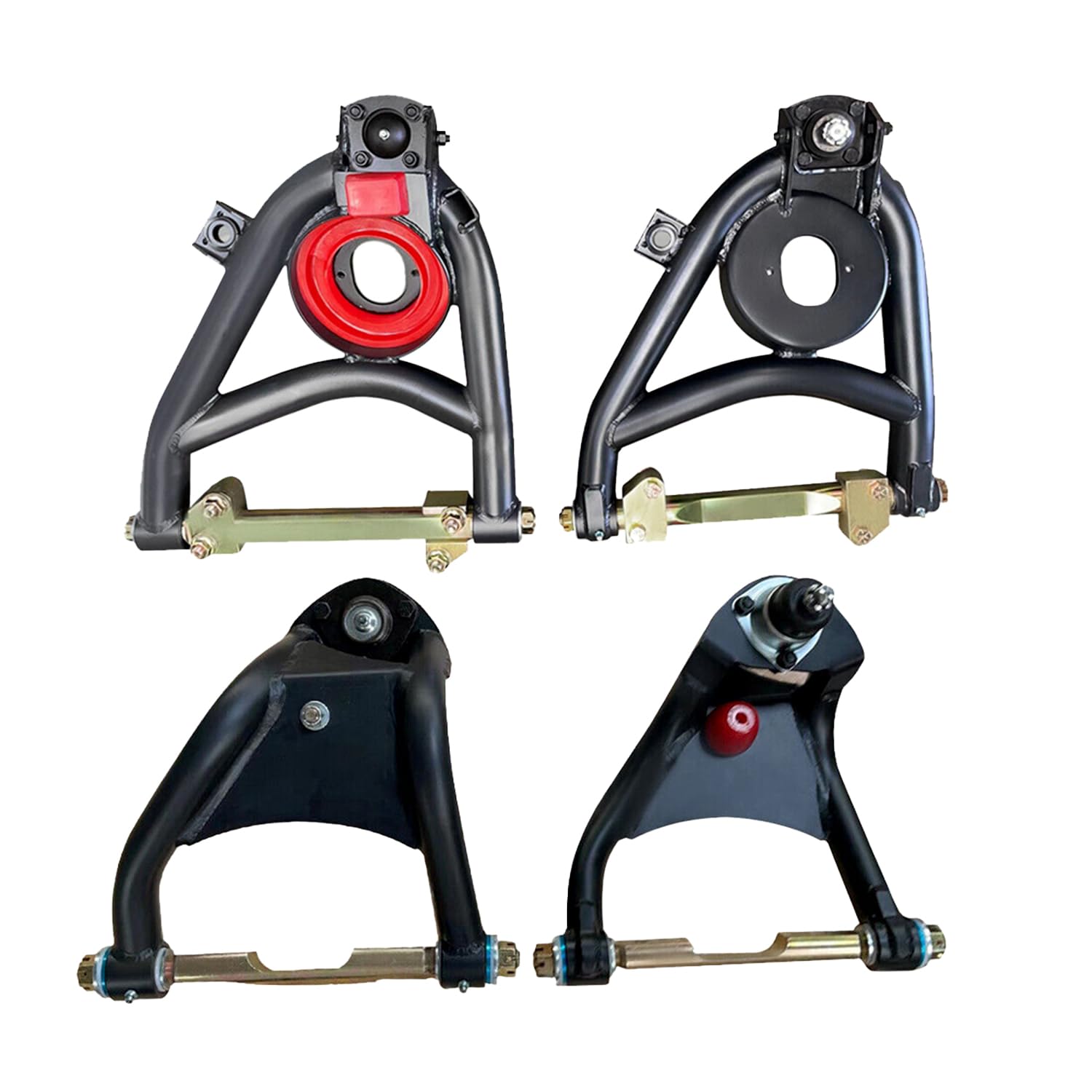 4Pcs Upper & Lower Control Arm Kit Heavy Duty Tubular for 1955 1956 1957 Chevy Belair 150 210