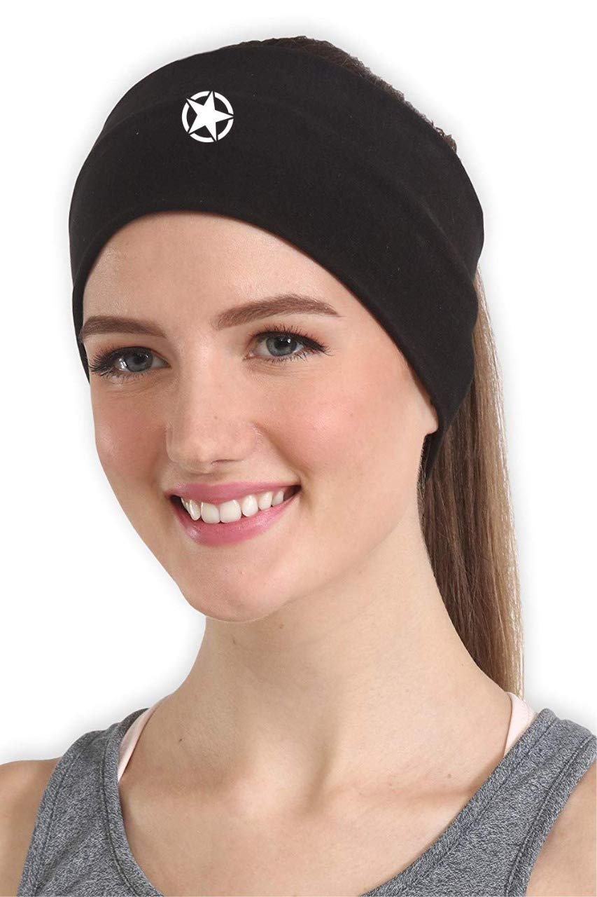 just care Unisex Sports Athletic Sweatbands for Workout, Running, Basketball, Exercise, Gym, Cycling, Football, Tennis, Yoga - Wide Stretch Moisture Wicking Hairband-picture-27