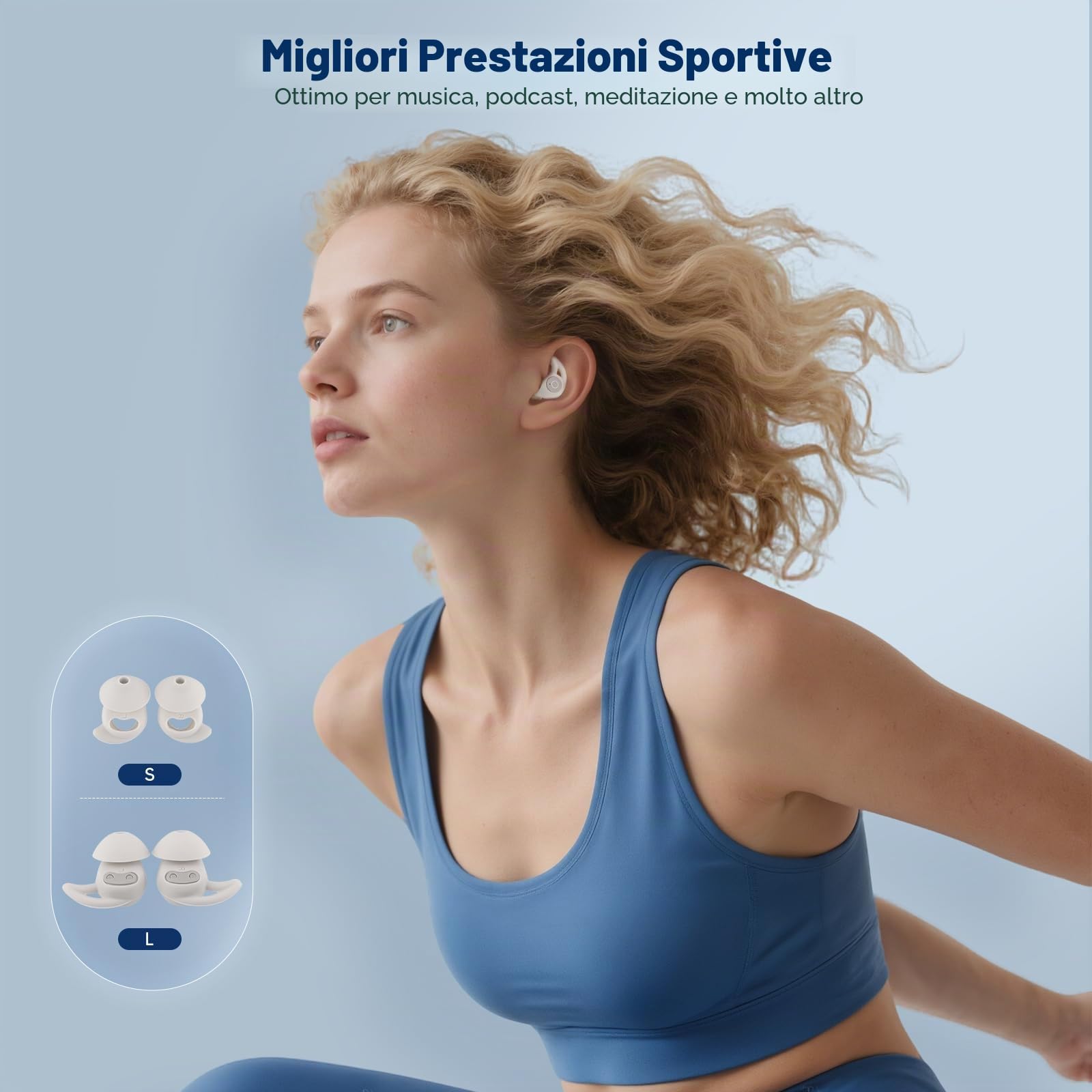 Auricolari Per Dormire, Auricolari Senza Fili Bluetooth Antirussamento Per Chi Dorme Sul Lato, Auricolari Cancellazione Rumore, Mini Auricolari Per Dormire Con 48 Ore Di Batteria
