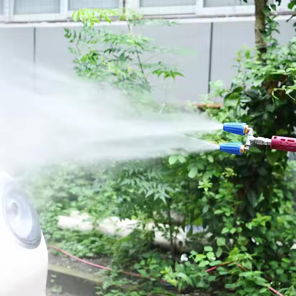 Triple Turbo Nozzle Pressure Washer, 360° Rotating Turbo Nozzle for Power Washer with 1/4" Quick Connector, 2.5 Orifice 3-in-1 Turbo Nozzle, 4000 PSI Max