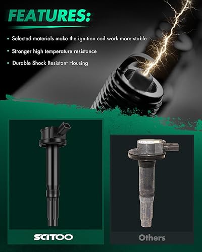 Miniatura 2 de SCITOO Paquete de bobinas de encendido para Mercury Milan 3.0L 2006-2011 para Mariner 3.0L 2009-2011 para Ford Fusion 3.0L 2006-2012 para Escape