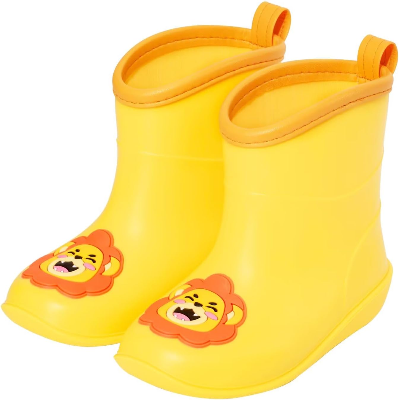 Baby Wellies for Boys Girls, Lightweight Child Kids Wellies, Animal Cartoon Pattern Welly Boots, Infant Rain Boot Wellingtons Waterproof Boots for 1-6 Years
