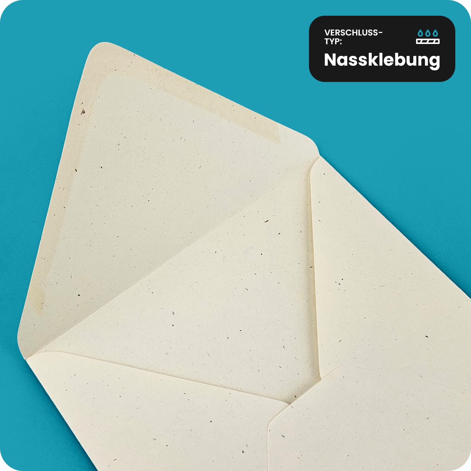 Netuno 500 enveloppes carrées crème 155 x 155 mm 130g Flora Giglio enveloppes écologiques élégantes papier naturel enveloppe vintage pour invitations faire-part mariage cartes de voeux Noël lettres
